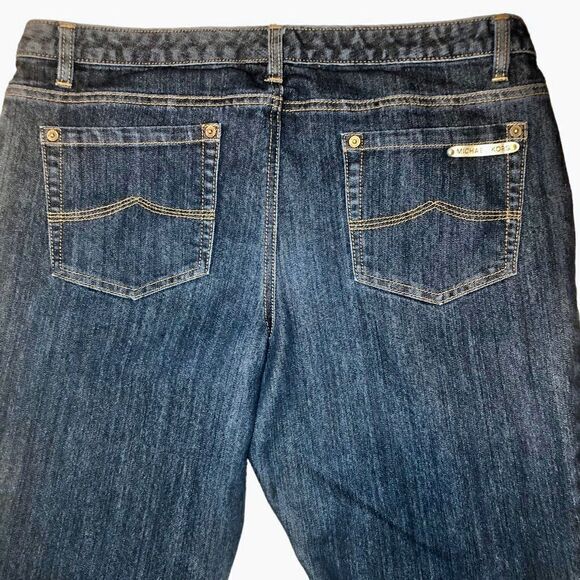 Michael Kors Mid Rise Bootcut Jeans in Dark Blue Women’s 14 - Picture 6 of 10